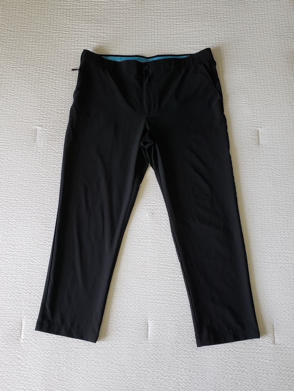 NWOT! BIRDIE BOUND Men's Stretchy Straight Leg Golf Pants (38x30) Black